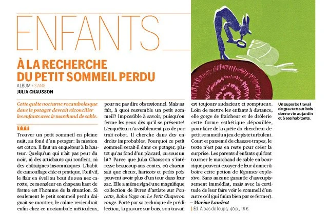 À la recherche du petit sommeil perdu dans Télérama