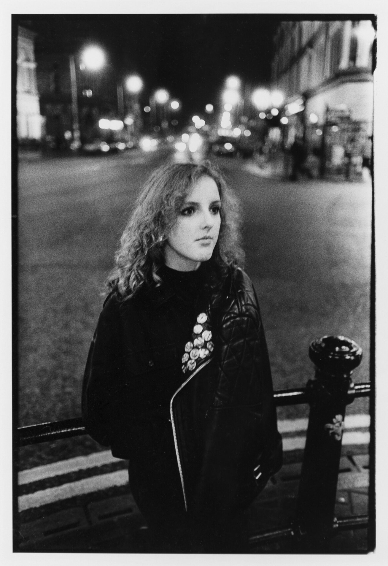  A Catholic girl hangs out in downtown Belfast, Northern Ireland. 1988 