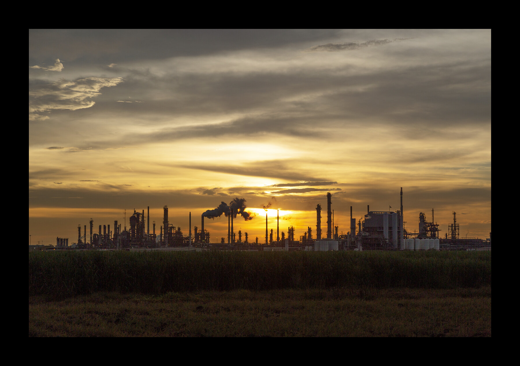  Petrochemical facilities along the Mississippi River in Louisiana, known as "cancer alley" or "death alley." Over 200 of these industrial facilities have polluted the local environment for decades. Cancer, asthma and other ailments are some of the h