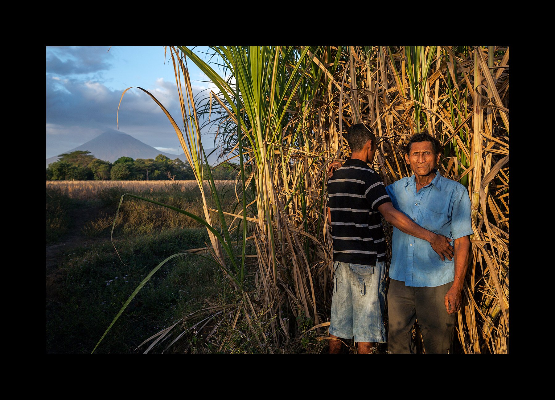  Father and son in the cane fields of Chichigalpa, Nicaragua on Jan. 6, 2013. Both men suffer from chronic kidney disease. 