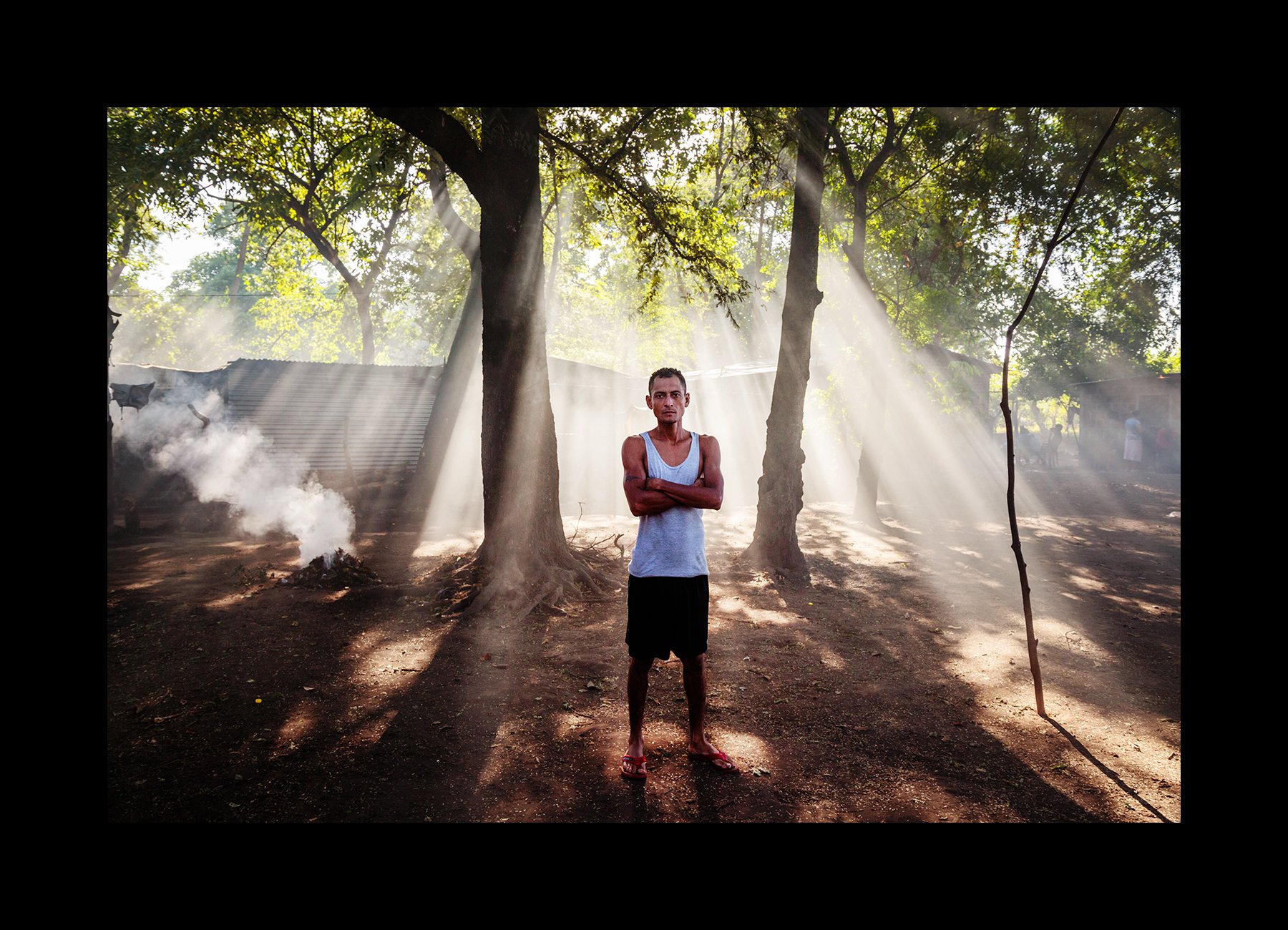  Walter Arsenio Rivera, 29, a sugarcane worker suffering from CKDnT, poses for a portrait in Chichigalpa, Nicaragua on Jan. 7, 2015. 