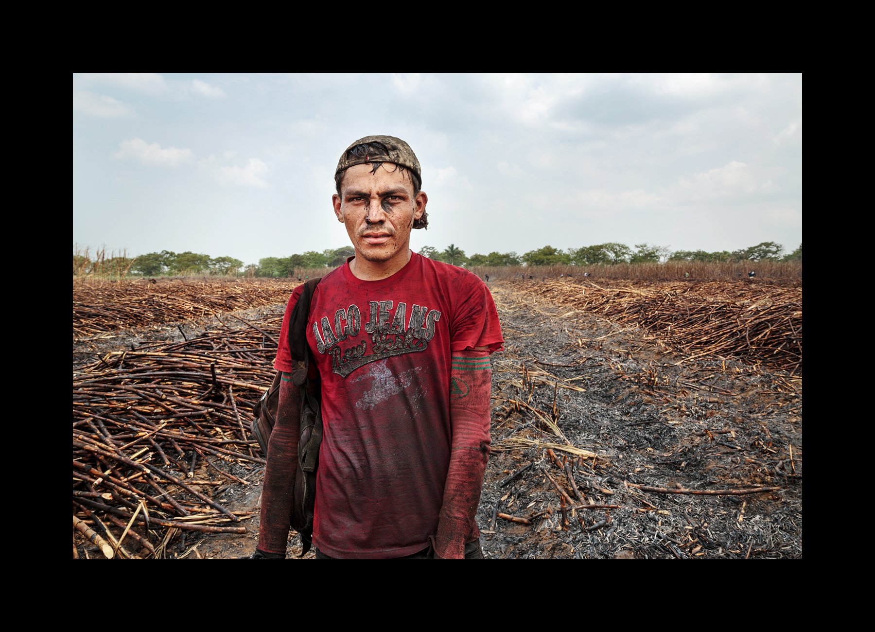  A sugar cane worker poses for a photograph on the Ingenio San Antonio plantation, in Chichigalpa, Nicaragua on May 2, 2014. 