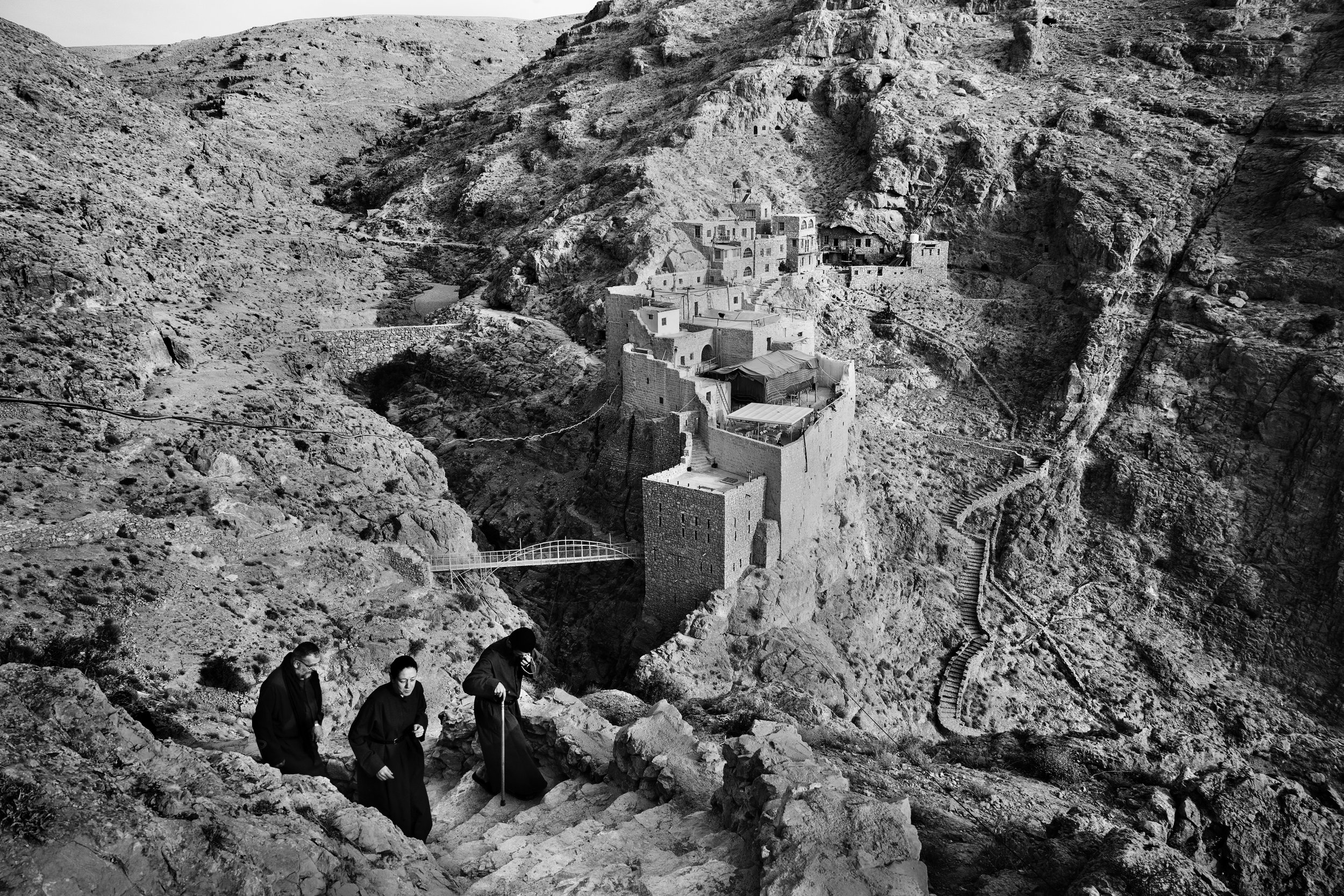  Views of Deir Mar Musa El-Habashi, a 6th-century Syrian monastery. The monastery is run by Paolo Dall'Oglio, an Italian priest. Since the Syrian War broke out in 2011, Father Paolo and his flock have had to flee the country. 