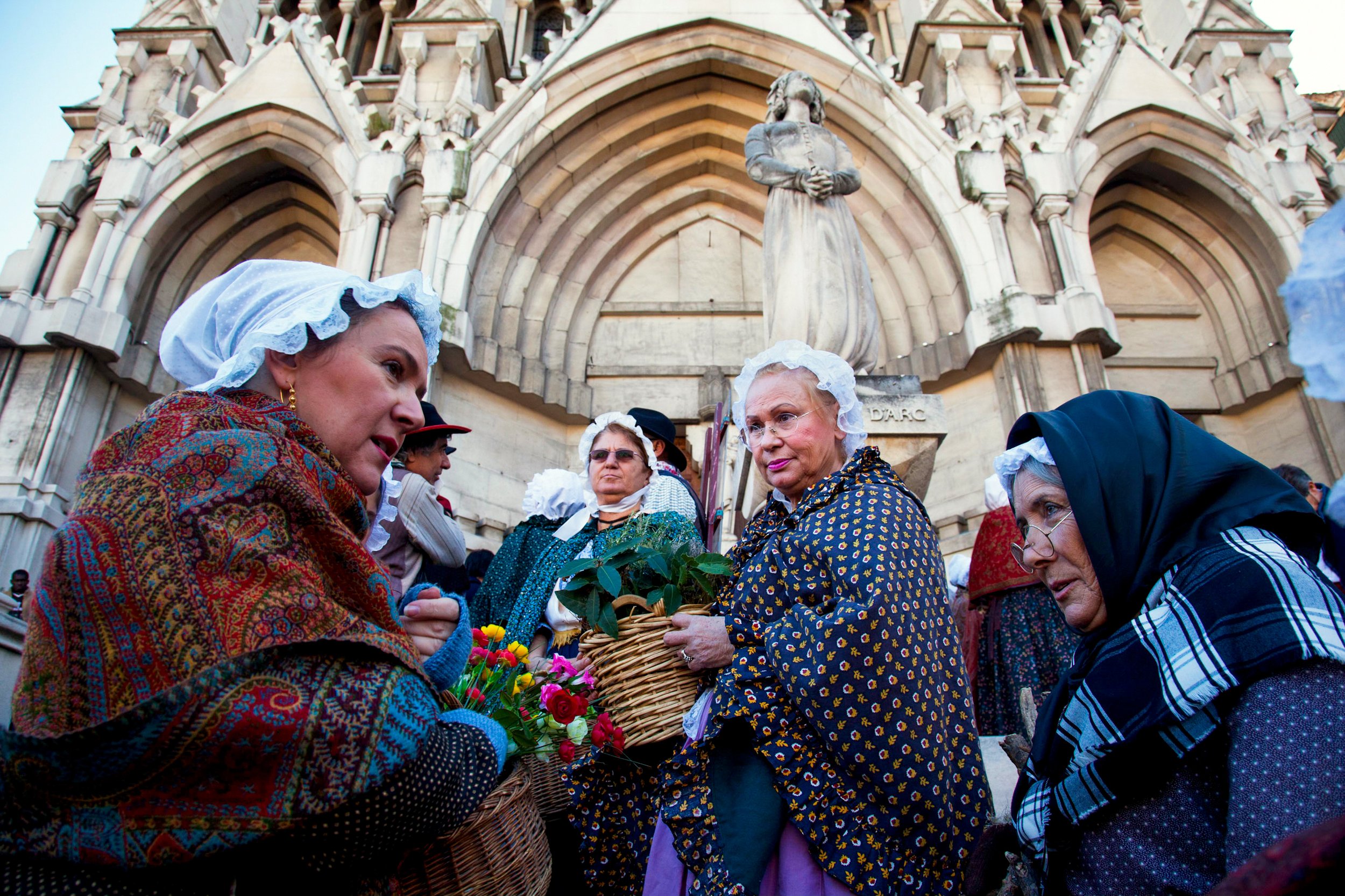 Celebrants gather at Sunday mass at St. Vincent De Paul Reformers Church, to celebrate the Santon Festival, which is a traditional beginning to the Christmas season in Marseille, France on Nov. 21, 2010. 
