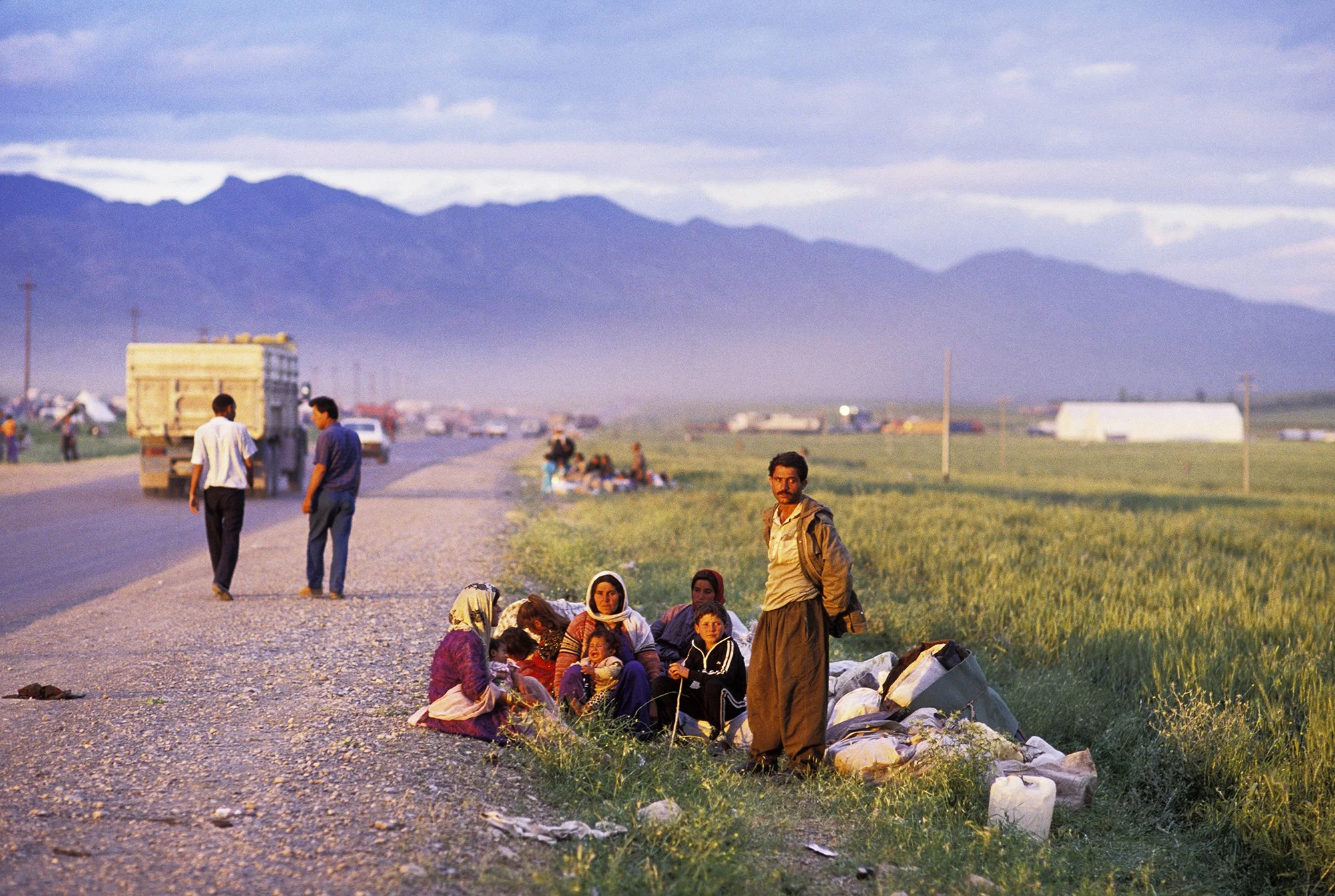 Kurdish refugees near Zakho, Iraq. 1991.