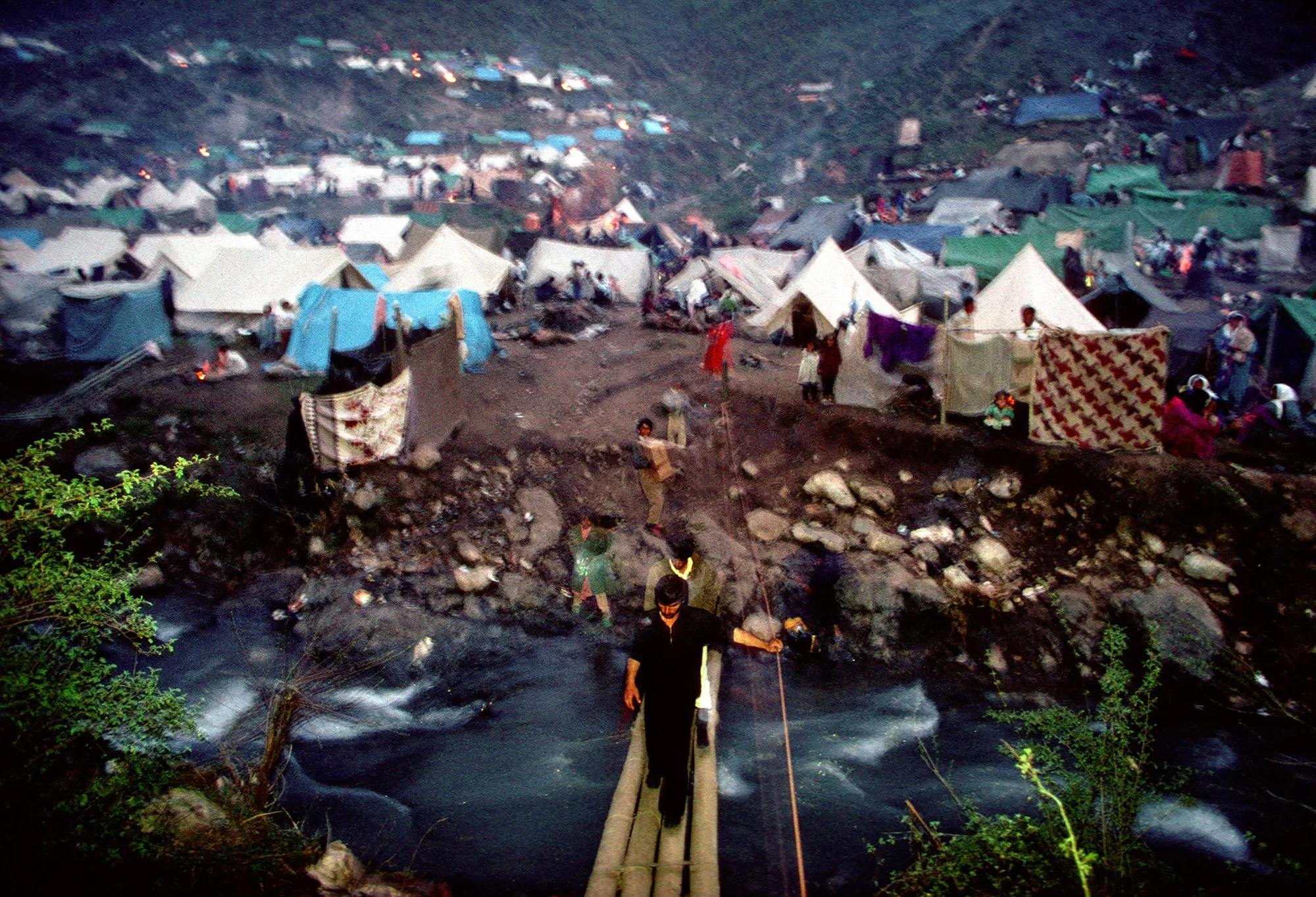 The Yemesli refugee camp in Iraq was set up for displaced Iraqi Kurds after the Gulf War of 1991.