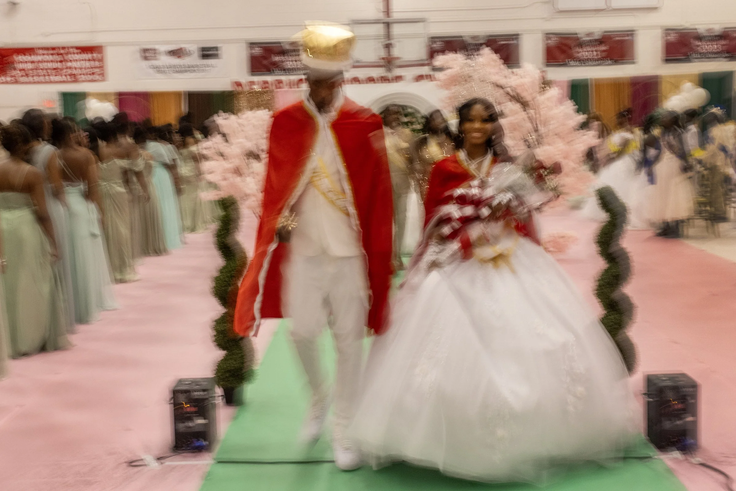  Participants in the Coahoma County High School coronation in Clarksdale, Mississippi on September 10, 2025. 