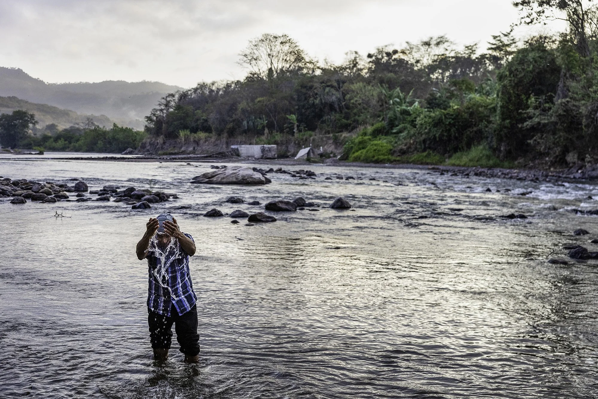  Gregorio Perez Garcia, 60, a community leader, farmer and reporter, in Shupa, Guatemala on February 28, 2026. This area is the heart of the dry corridor. 