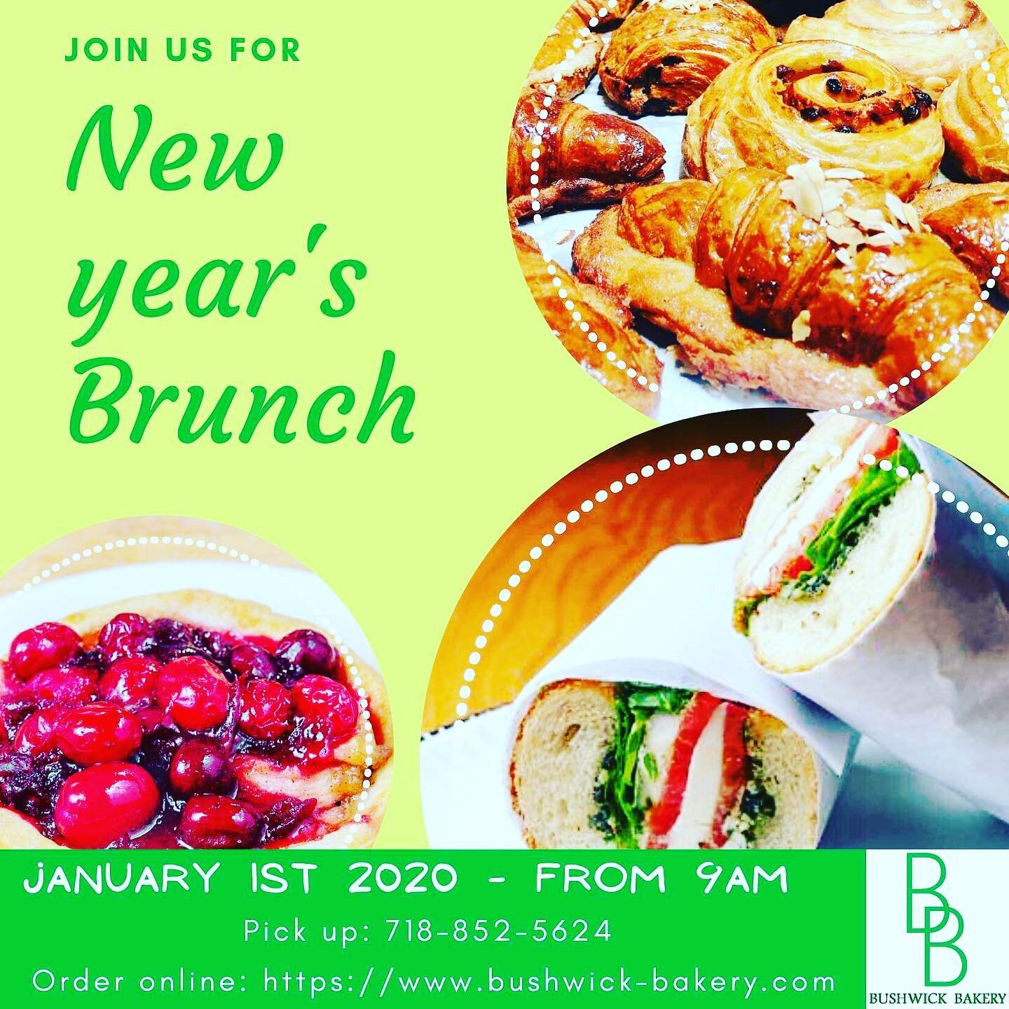 You don't know where to have brunch tomorrow? we are closed but we can suggest going to Bushwick Bakery, 2 blocks away at 127 Central Ave, Brooklyn, NY 11221 
https://www.bushwick-bakery.com/
.

.
.
#Holidays #NewYearsEve2021 #newyear #covidsafety #t