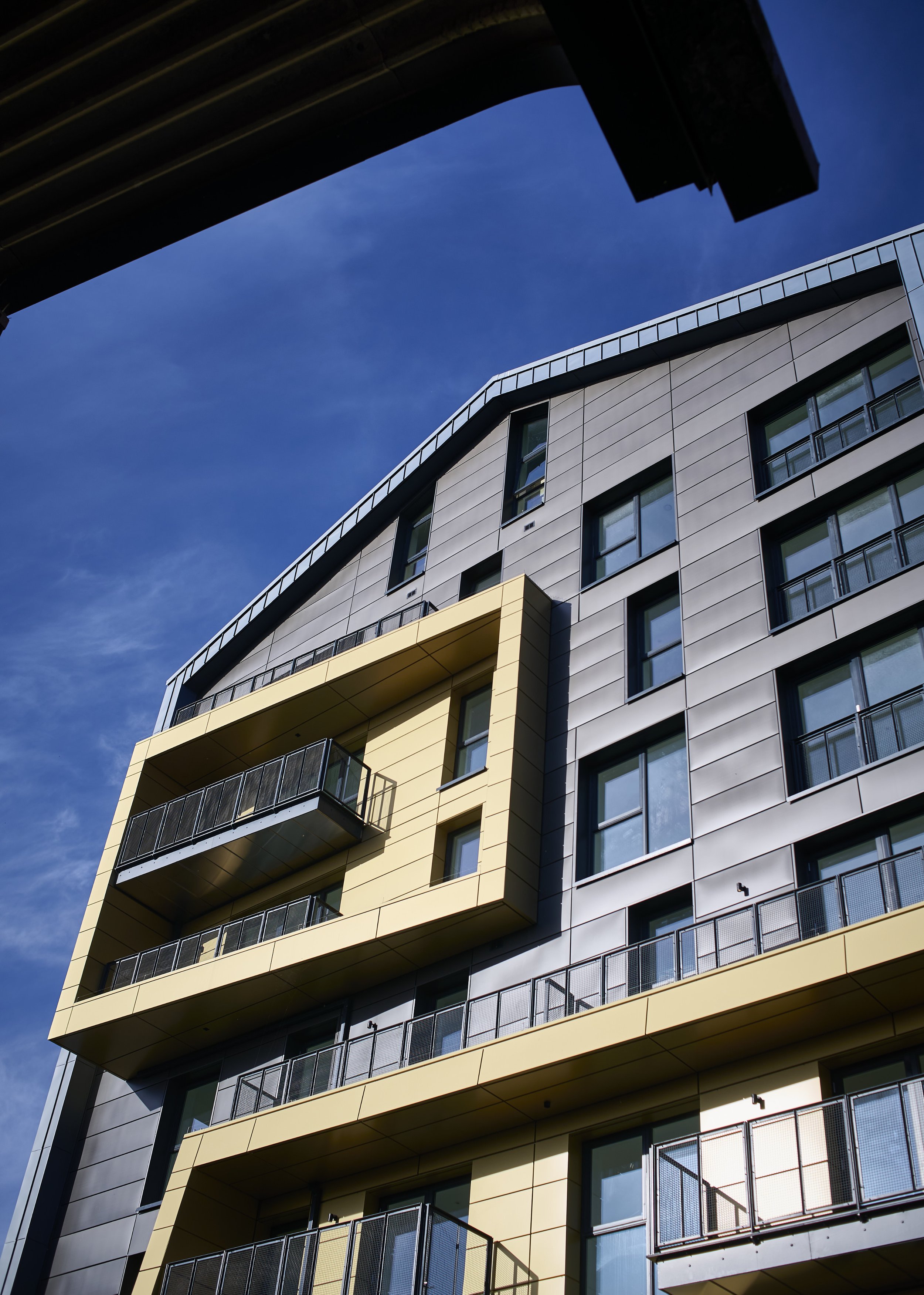 Modern apartment block photographed for Jeff Way Group