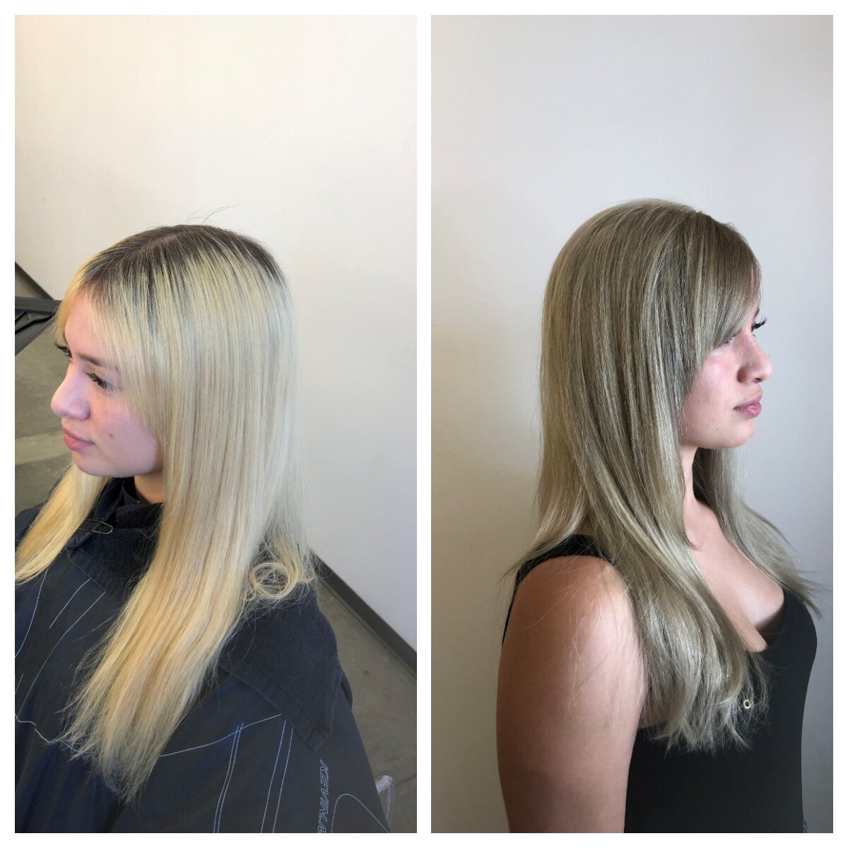 Before and After Blonde