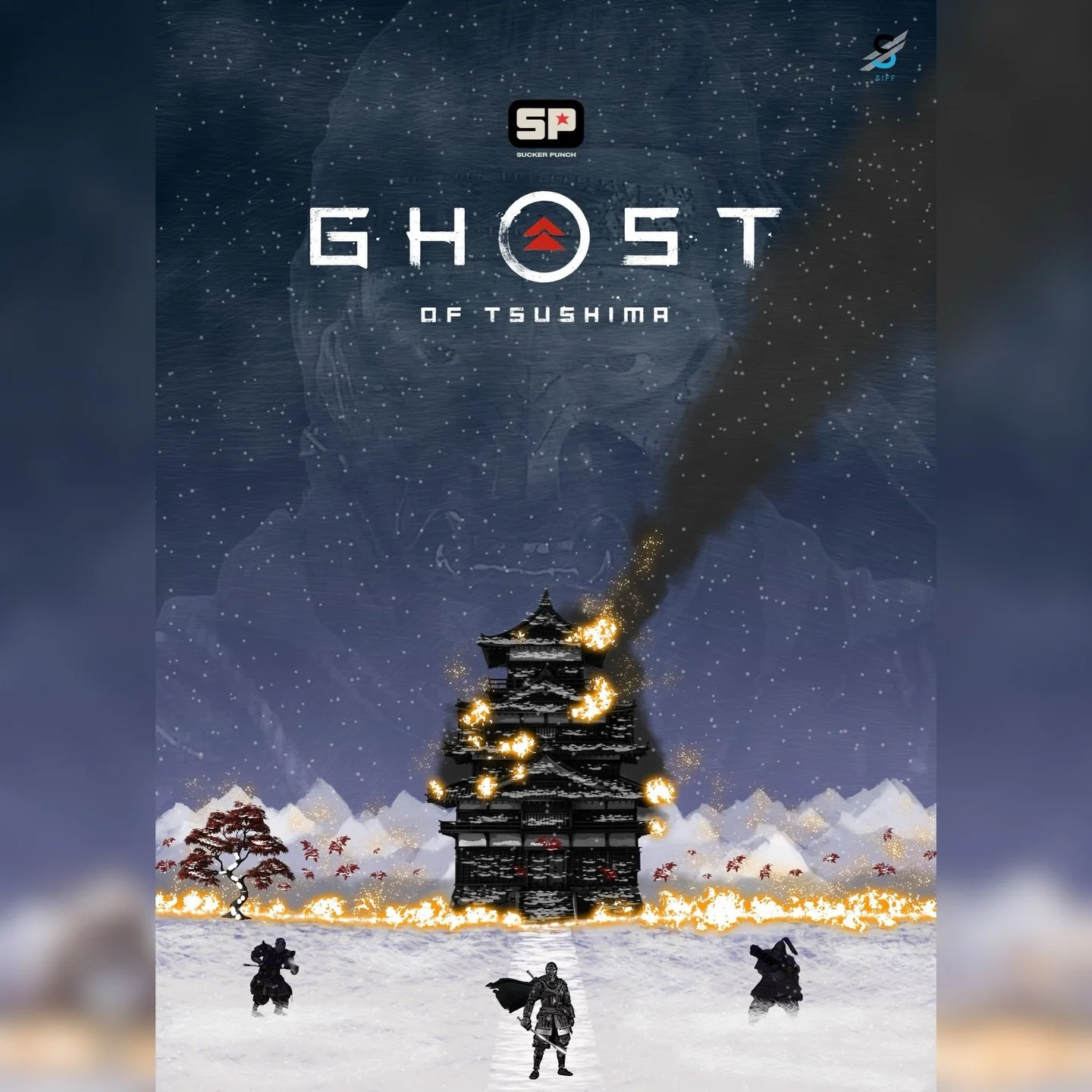 Honor died on the beach - Jin Sakai - The Ghost

#ghostoftsushima #digital_art #designer #playstation