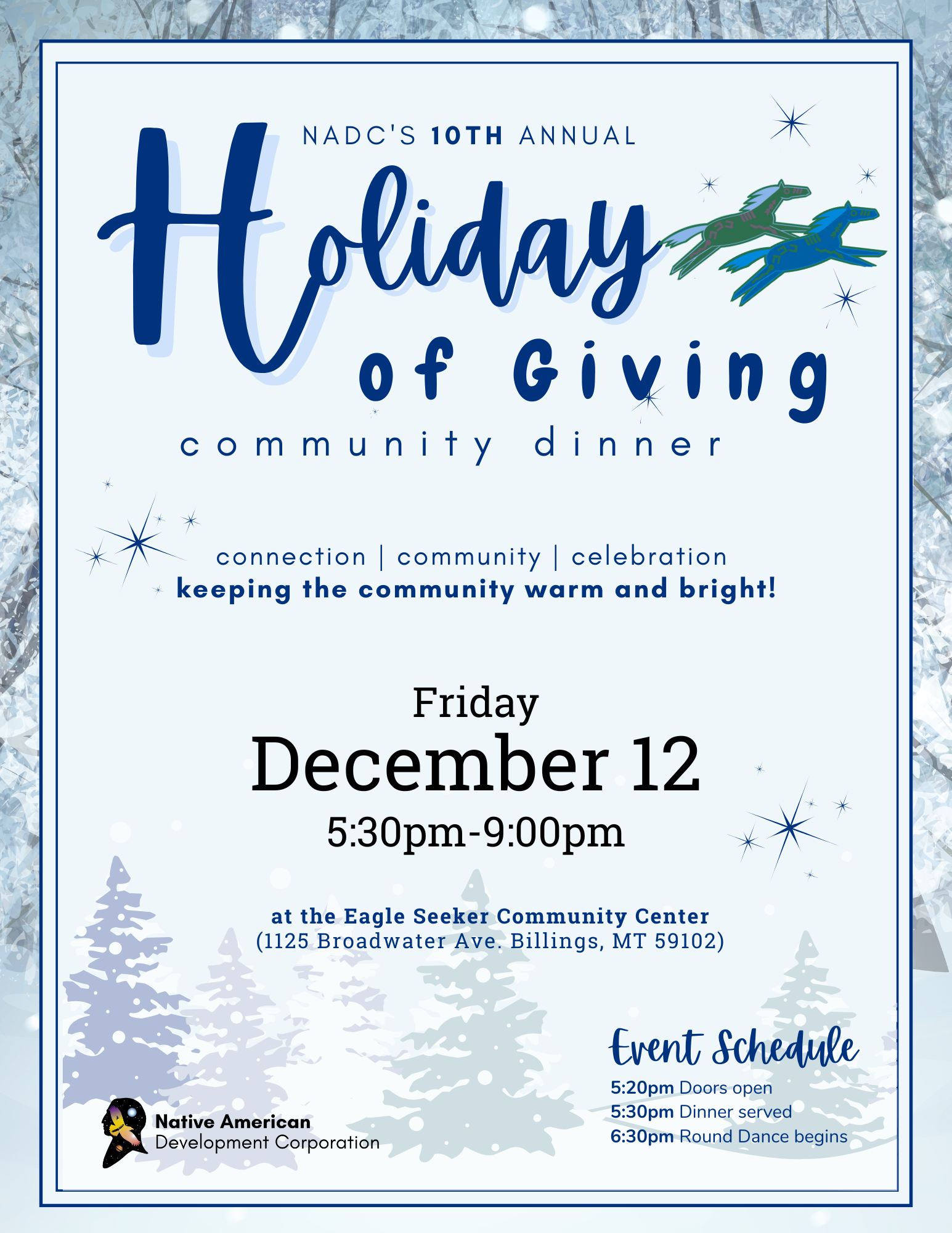 NADC's 10th Annual Holiday of Giving Community Dinner