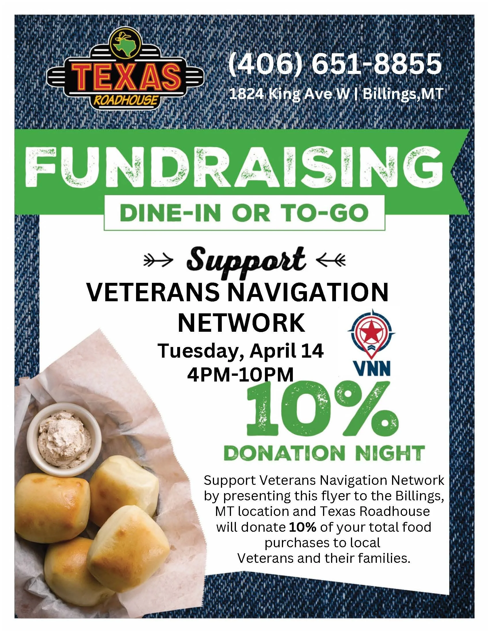 Texas Roadhouse Fundraising Feast!