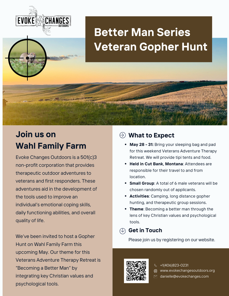 Better Man Series Veteran Gopher Hunt