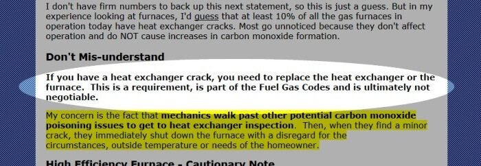 Q&amp;A: Heat Exchanger Cracks and Carbon Monoxide Myths