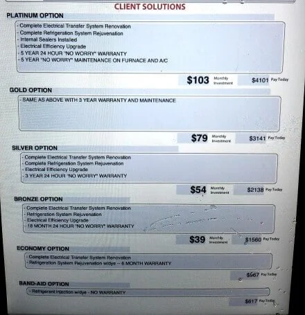 Beware of Cheap AC Tune-Ups