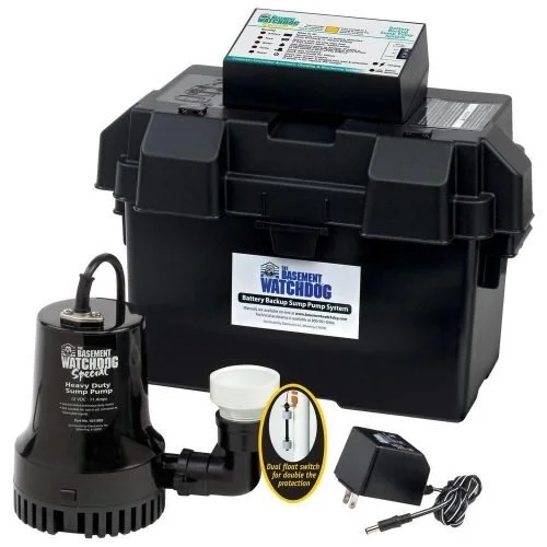 Backup sump pumps
