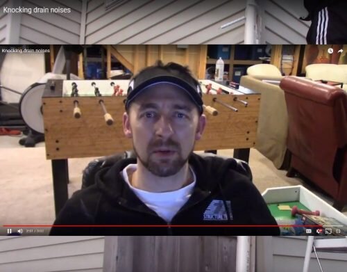 Knocking drain noises