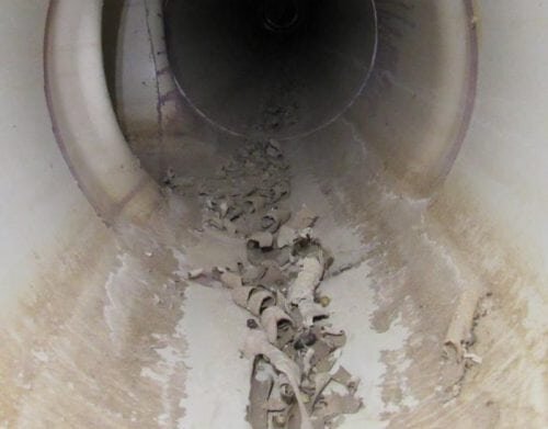 Water in sub-slab ductwork