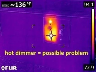 Hot circuit breakers and dimmer switches