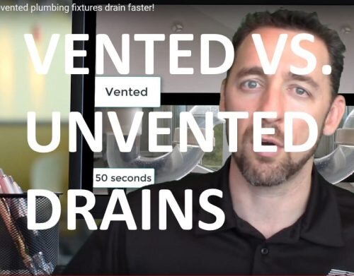 What's faster: vented or unvented drains?