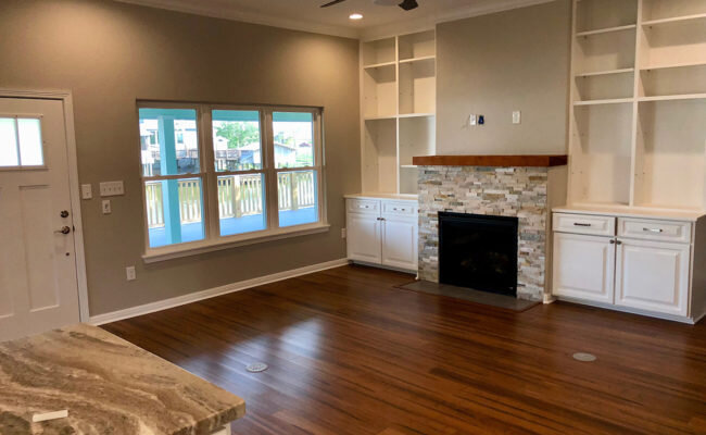 Putnam Builders Coveside Custom Living Room Residential Design Build Beach Home