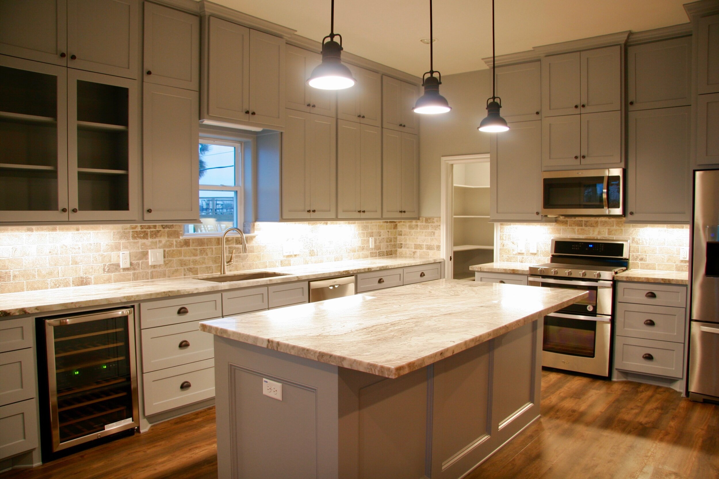Putnam Builders John Street Custom Kitchen Residential Beach Home