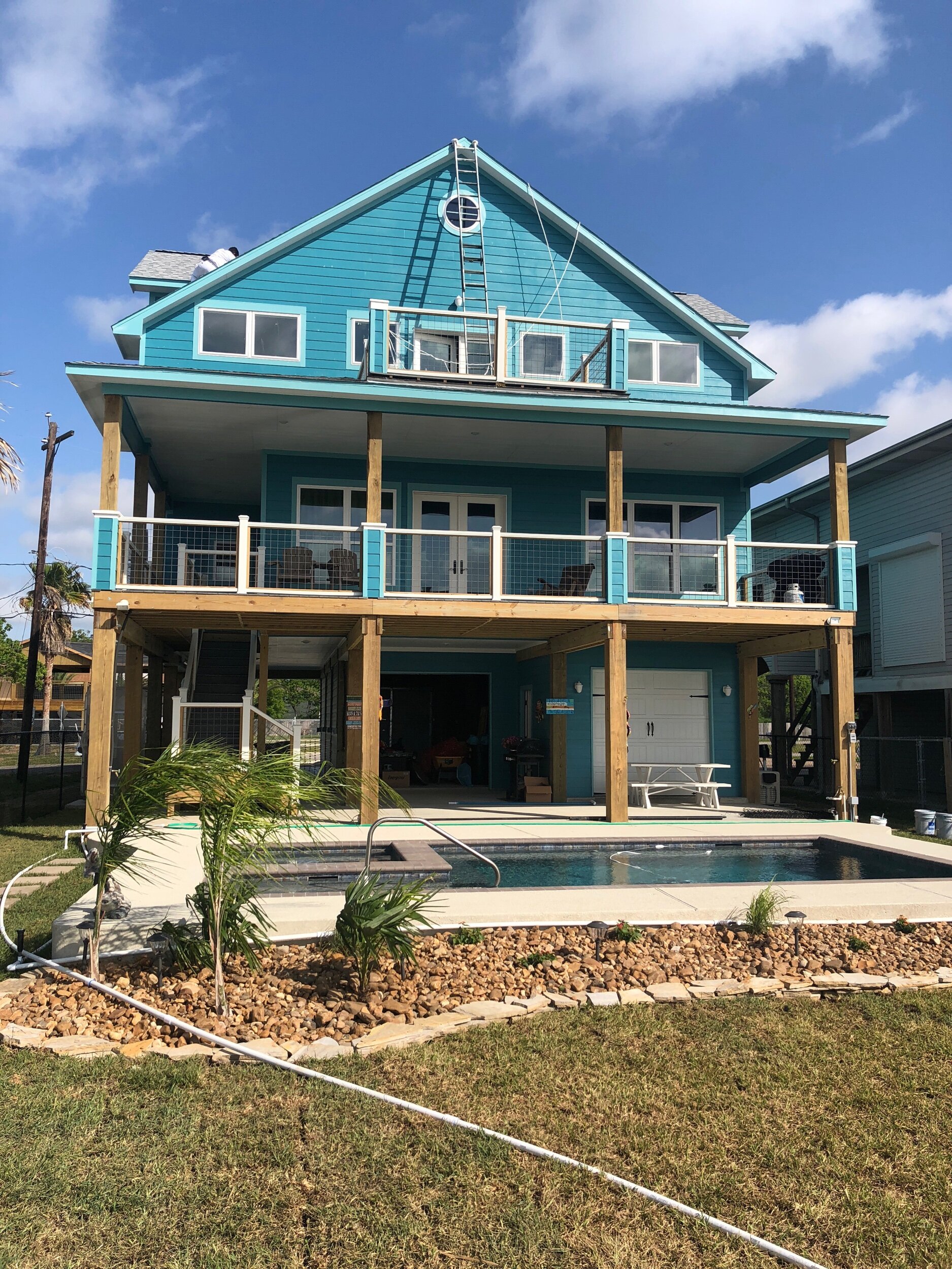 John Street Custom Coastal Residential Beach Home and Pool