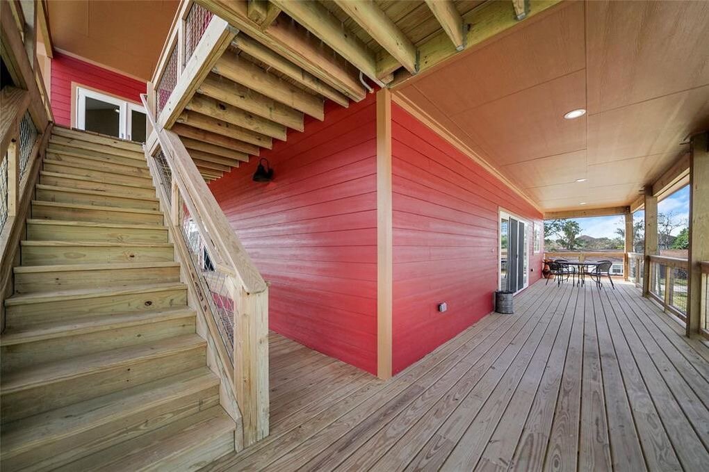 Putnam Builders Lakeside Custom Build Residential Barn Beach Multi Level Home Kemah, Texas Construction