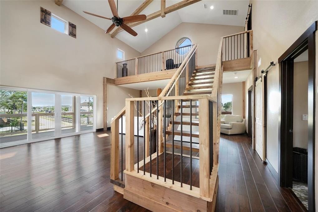 Putnam Builders Lakeside Custom Build Residential Barn Beach Multi Level Home Kemah, Texas Construction