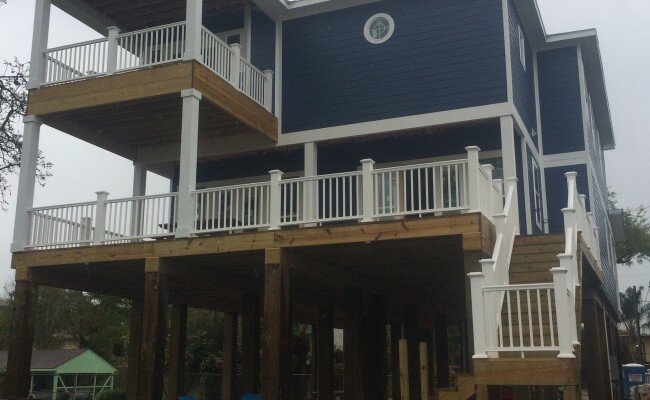 Putnam Builders Whimberly House Galveston Custom Residential Beach Home Galveston, Texas Construction