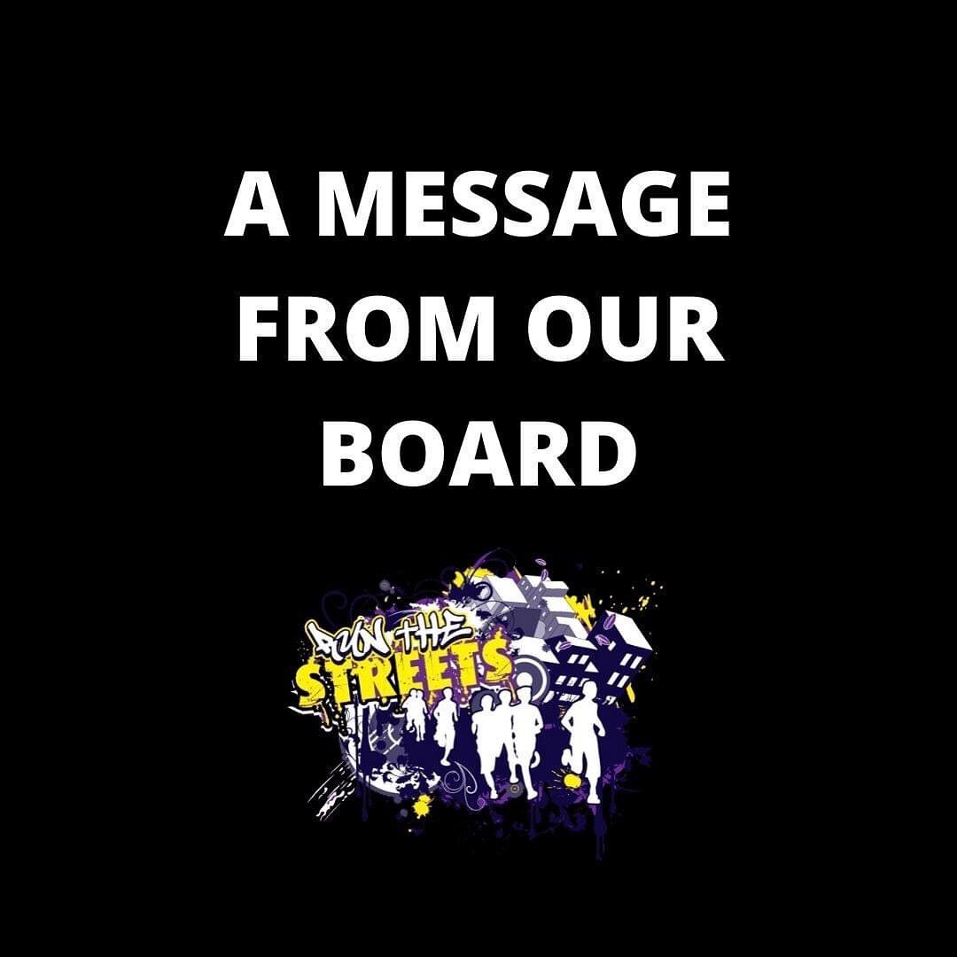 Dear Friends: Run the Streets began as a grass roots organization with the idea that individuals in our community could come together to help others overcome unimaginable hurdles. We knew that through mentorship, each of us could act positively and n