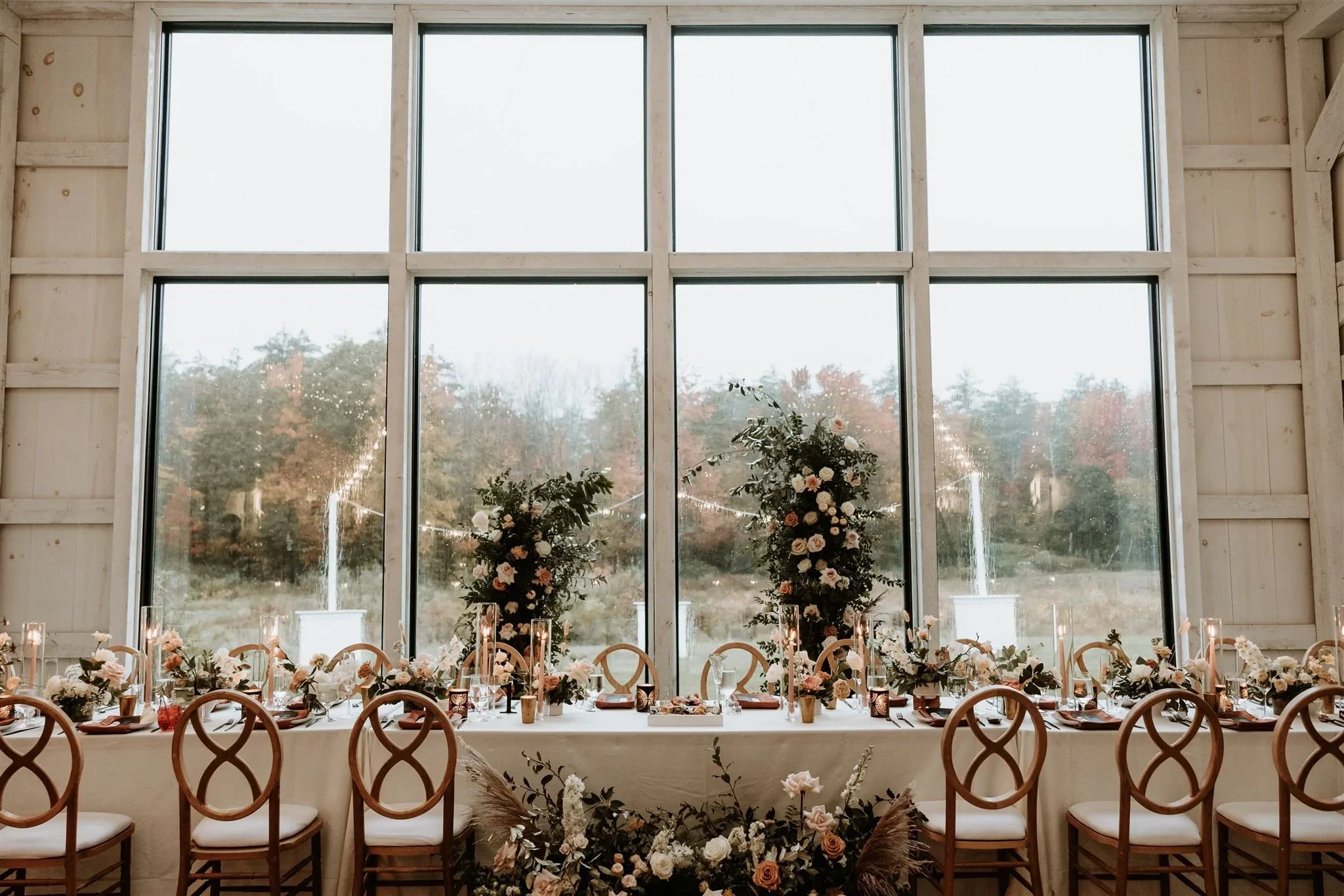 indoor reception at all inclusive wedding venue in New England