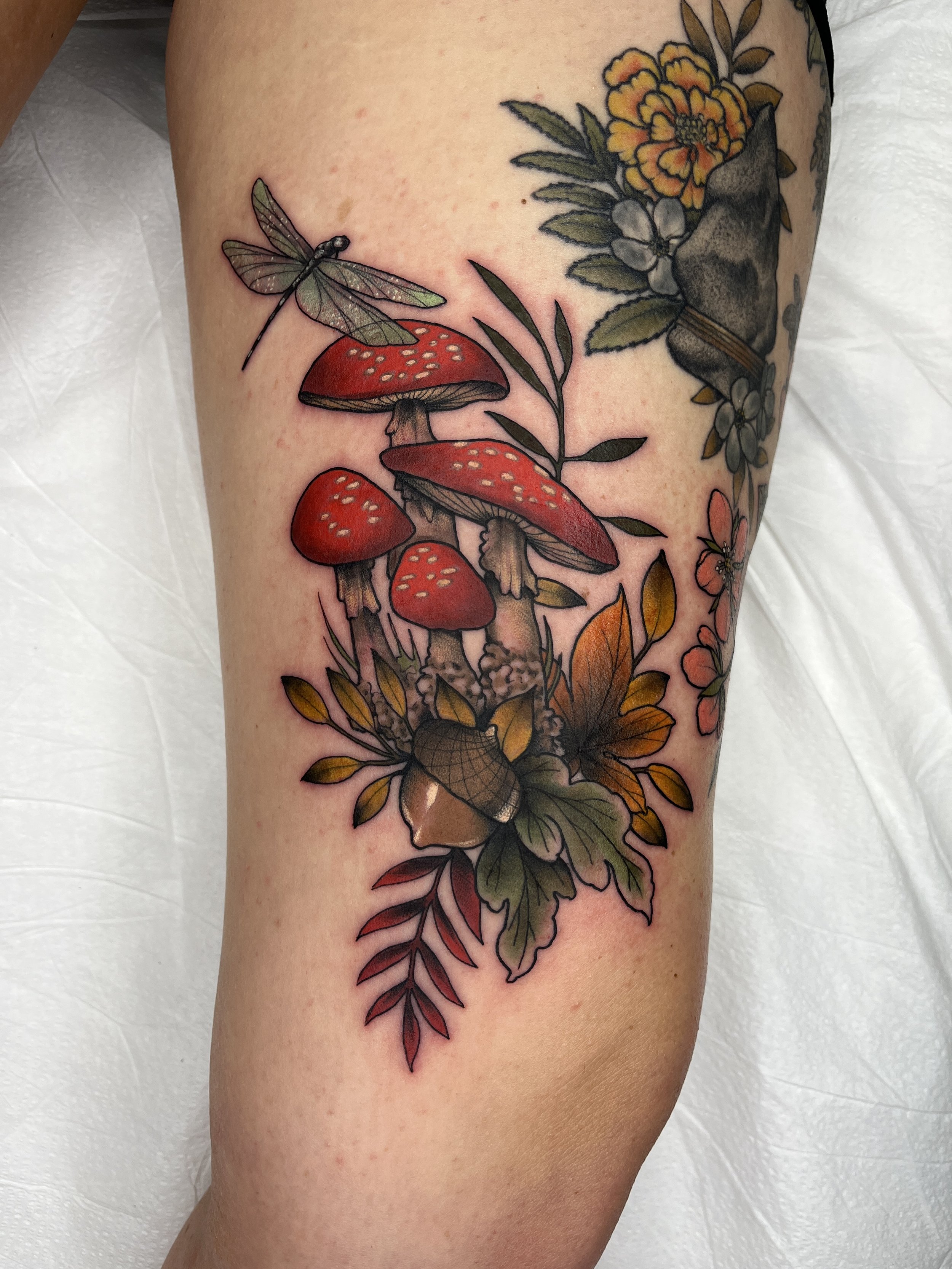 mushroom tattoo, maryland tattoo