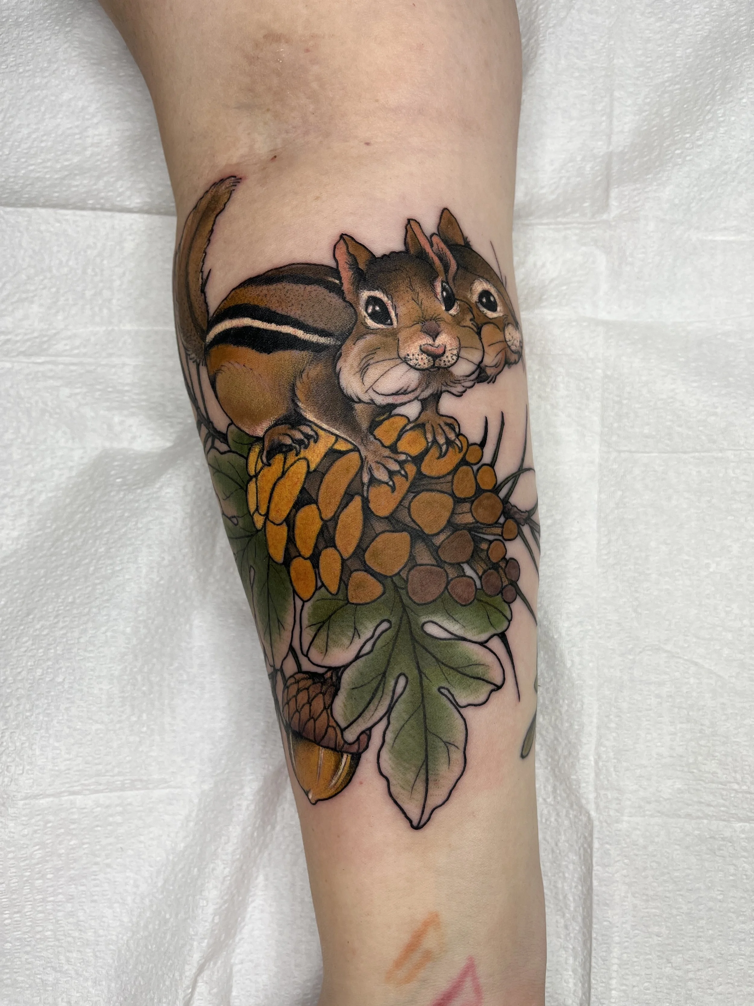 chipmunk tattoo, Maryland tattoo 