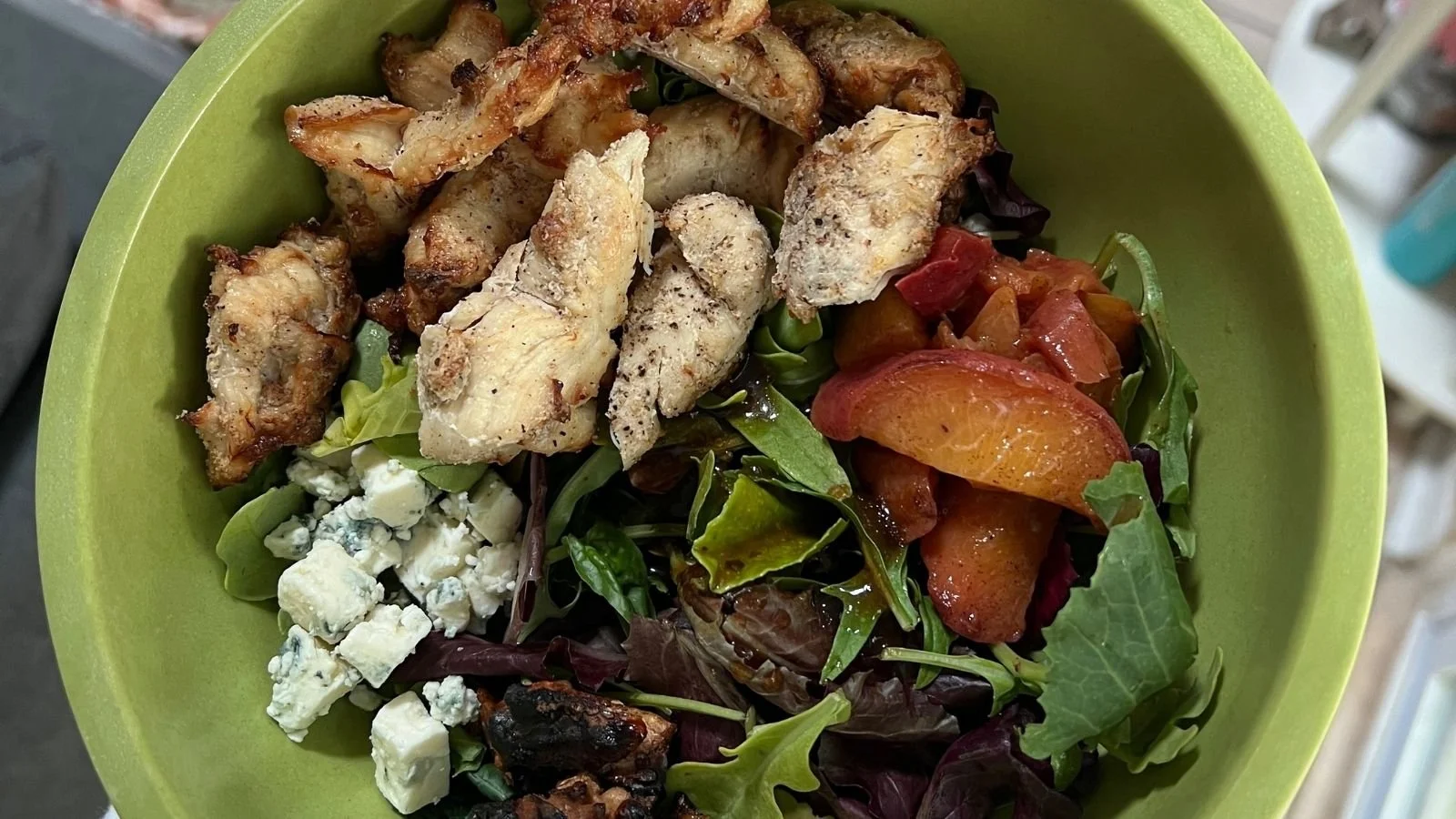 Peach Walnut Chicken Salad