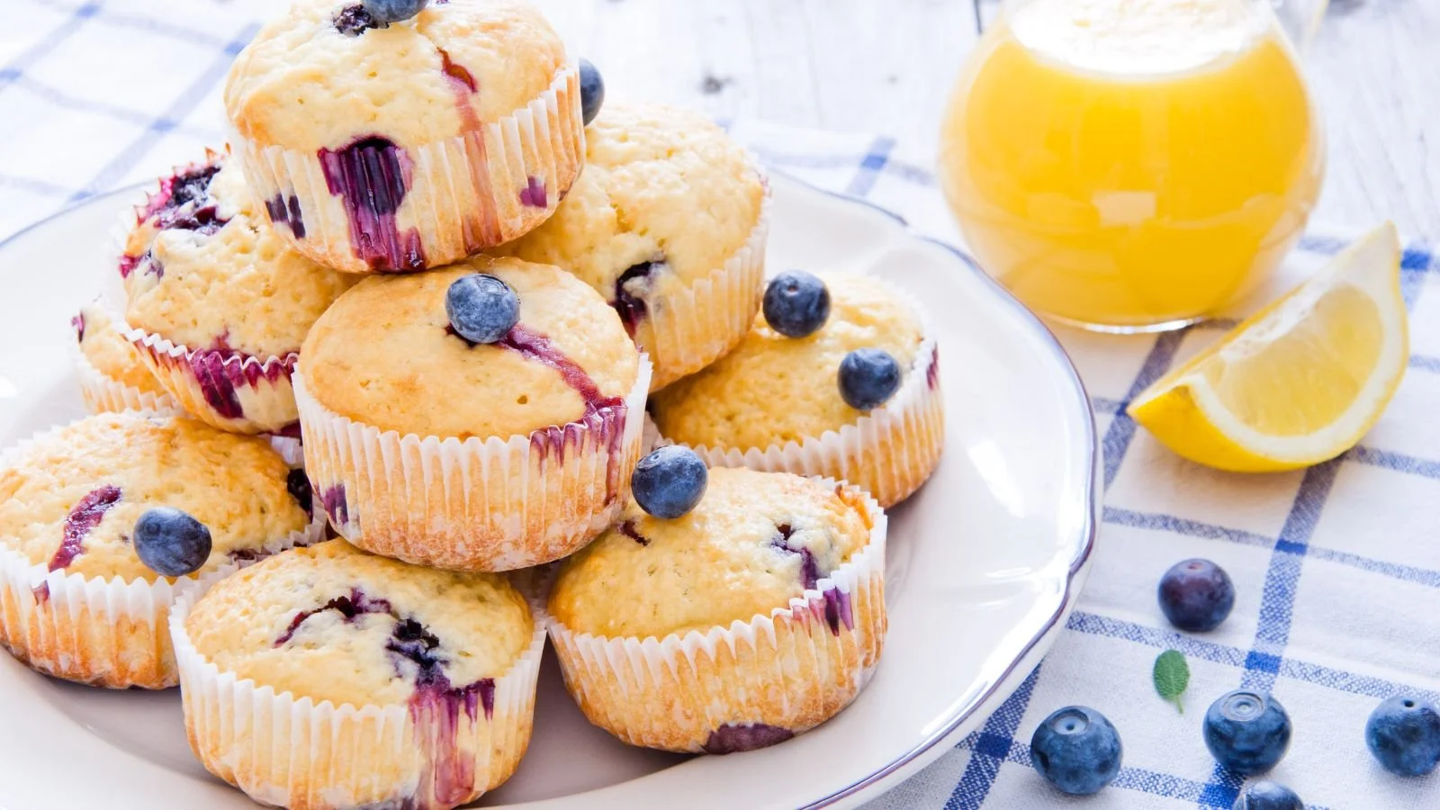 Blueberry Protein Muffins 