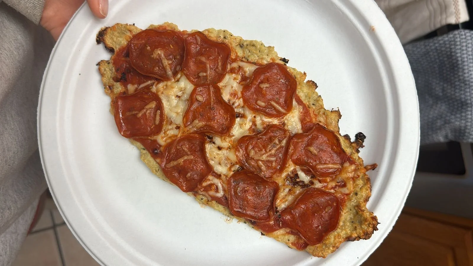 Ground Chicken Flatbread Pizza