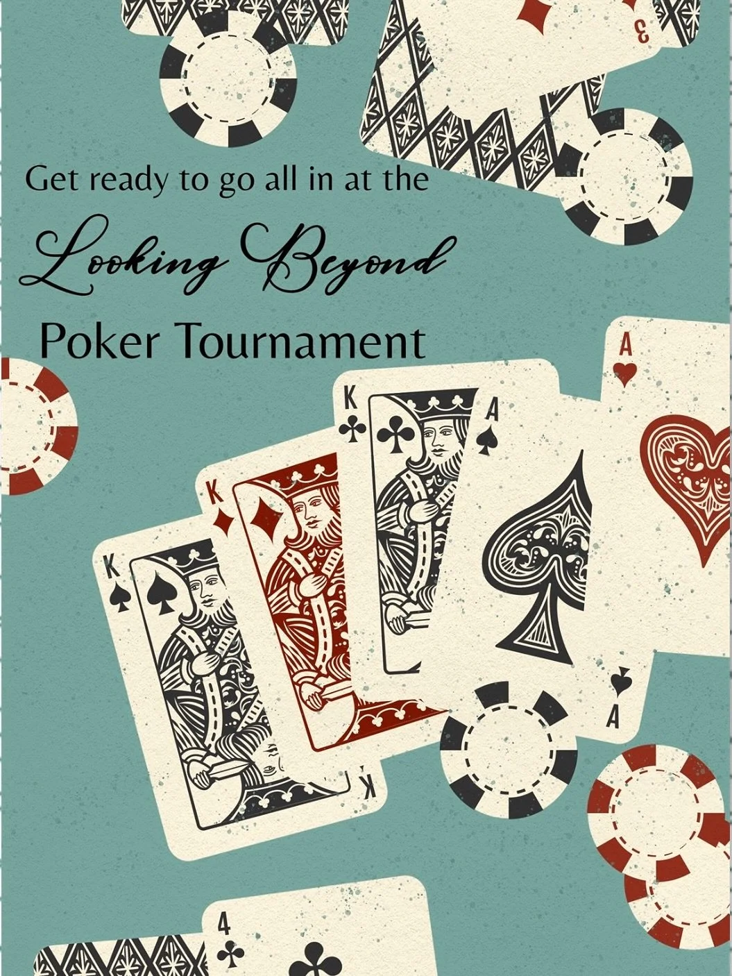 Get ready to go all in for Looking Beyond! Swipe to see more details about our poker event on October 23. Ticket link in bio &hearts;️&clubs;️&diams;️&spades;️
