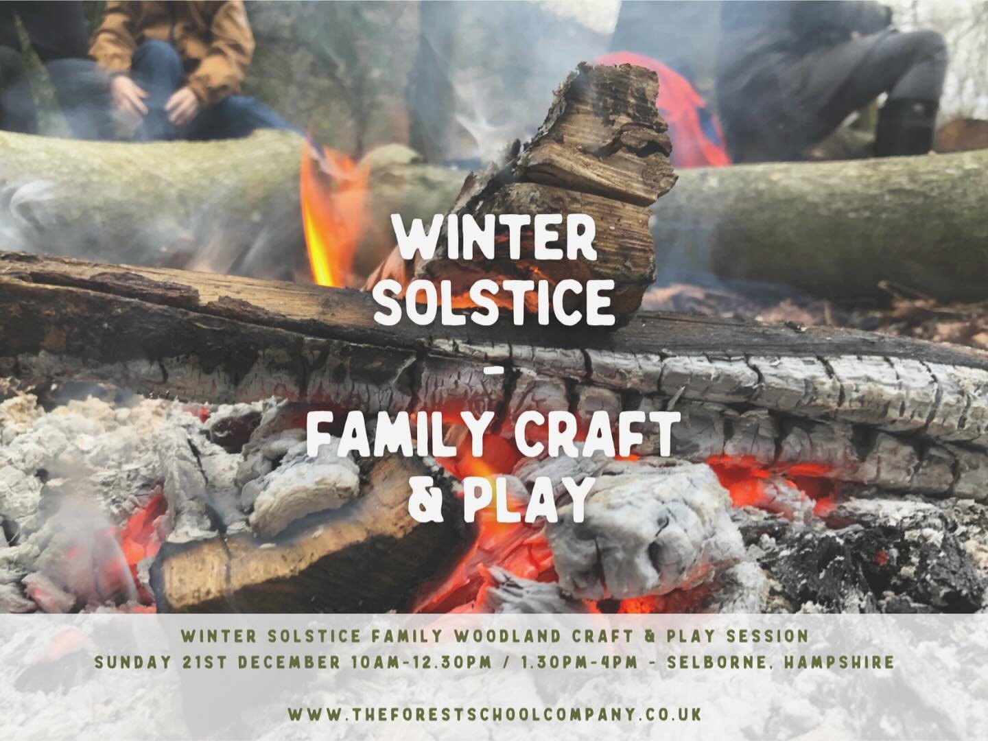 Last chance to join us for our Winter Solstice Family Sessions, this coming Sunday, 21st December. We have two sessions; 10am-12.30pm or 1.30pm-4pm.
-
Join us as we celebrate the shortest day of the year, gathering together beneath the trees, underta