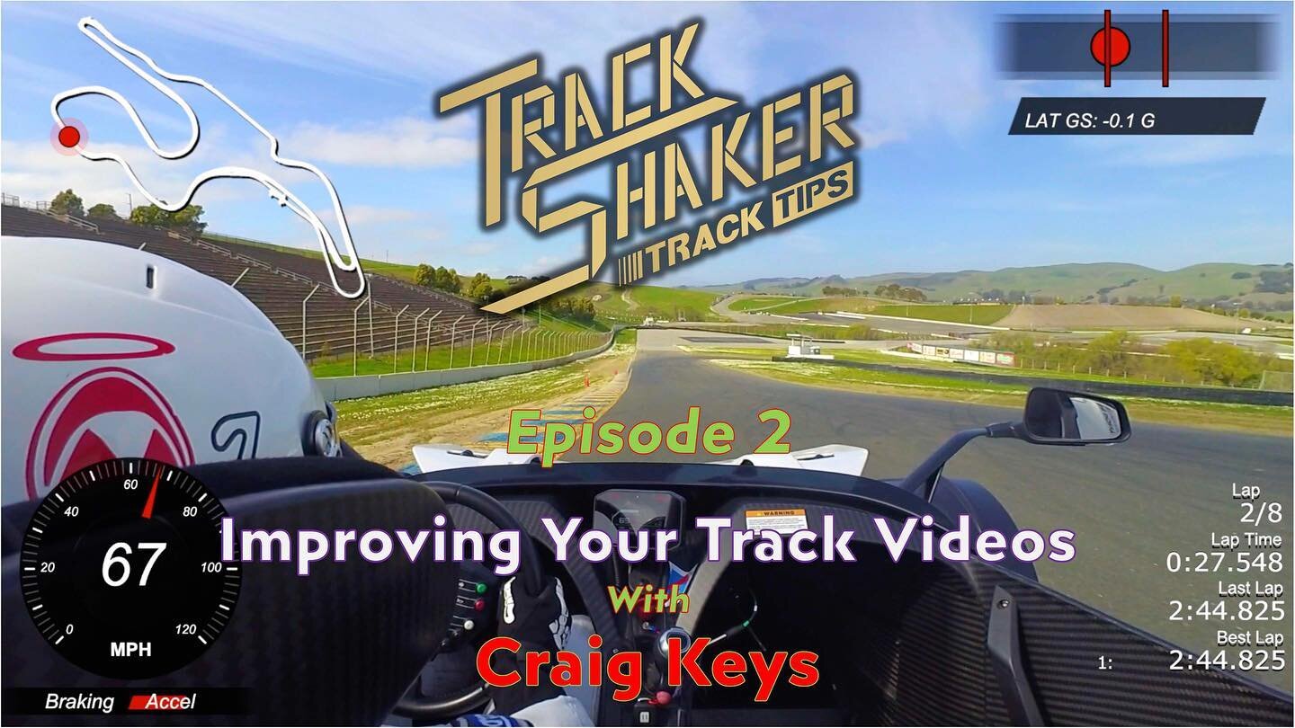 🎥New Track Tips Episode!🏁
Learn how to make your track videos better than ever with Track Shaker Community Leader Craig Keys @ckeysvt in this new episode. Craig talks about action cameras, data overlay, lap timers, how to set them up and more! 
👉W