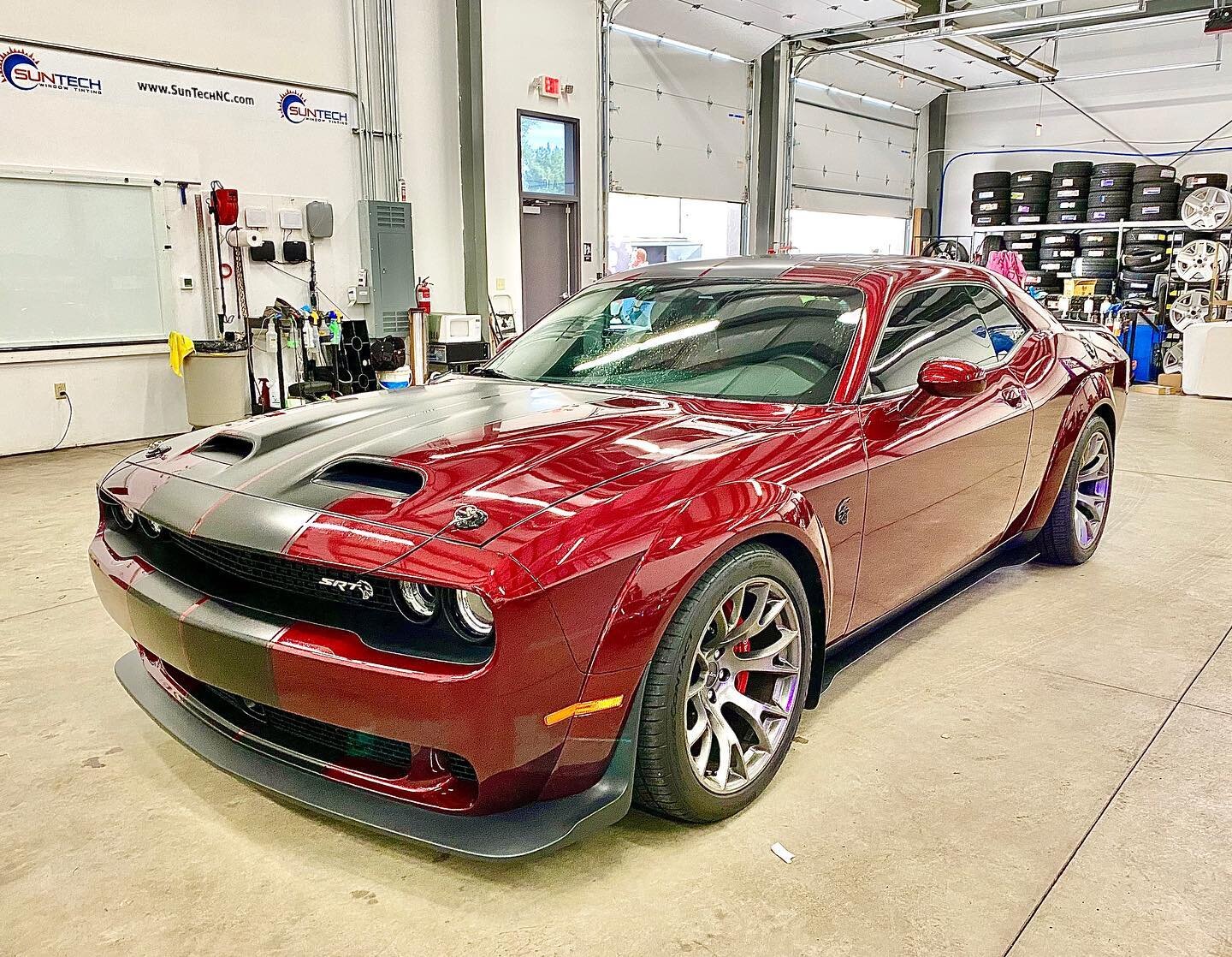 💪Flex🏋️ 
Great to catch up with Track Shaker Ambassador @srtscott at @cltautospa yesterday. His Widebody Hellcat is one of my favorite out there. Those Daytona wheels look amazing especially with the perfect stance courtesy of lowering springs from