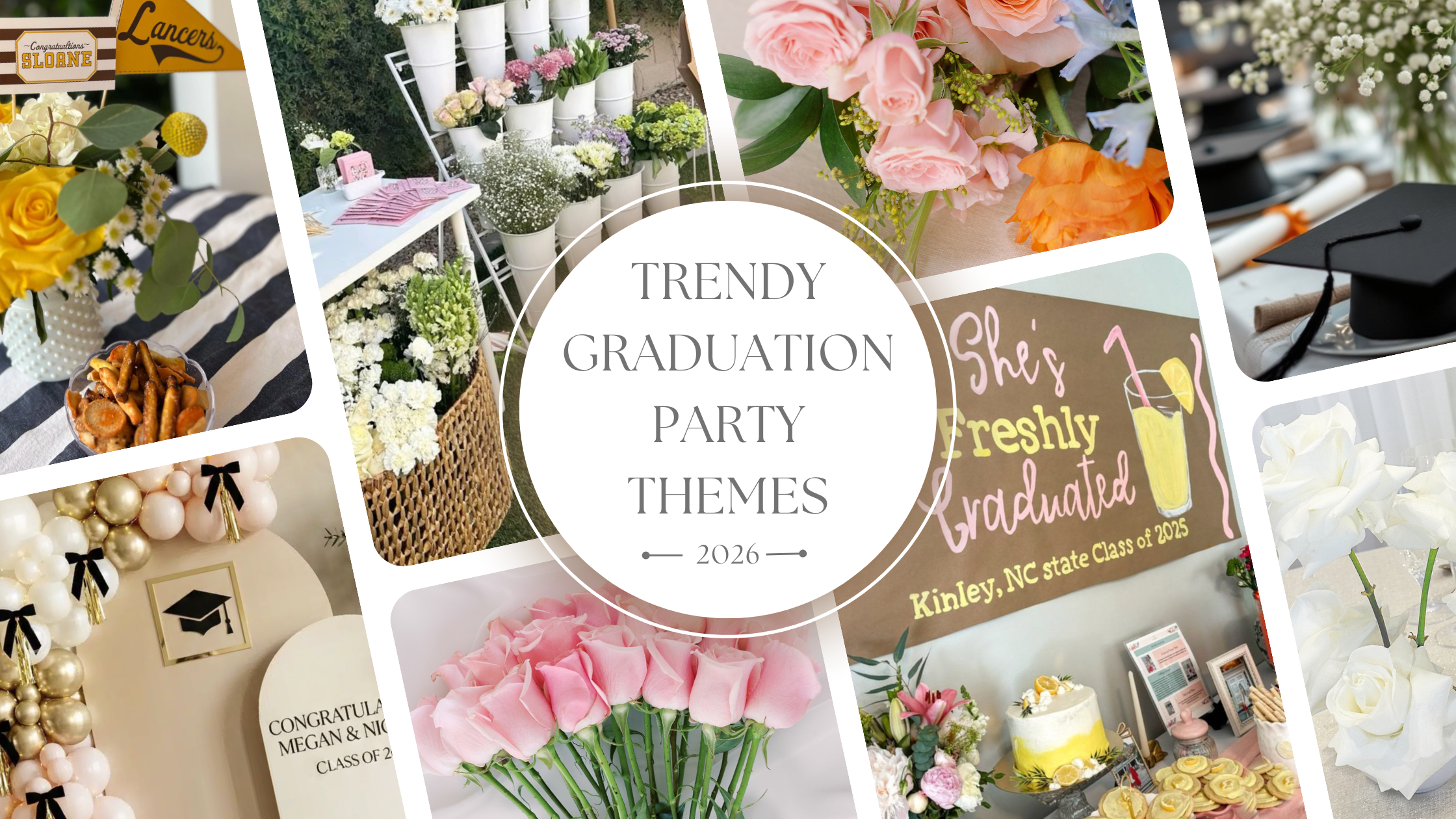 Graduation Party Glow-Up: Trendy Themes + Fresh Flowers from The Flower Lab