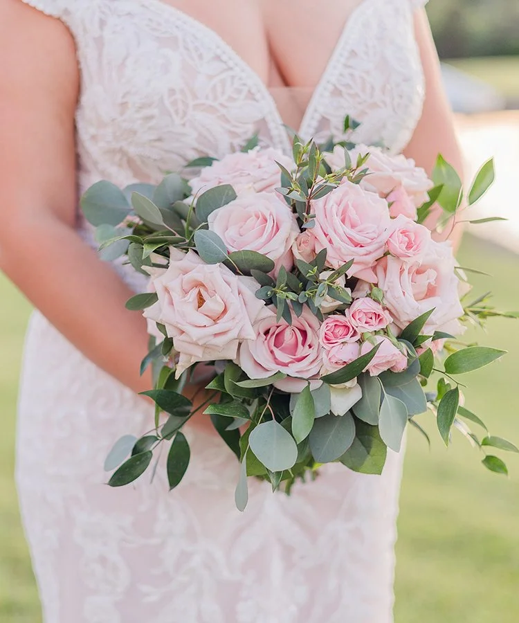 Blush Garden Bridal bouquet designed by St. Louis florist, The Flower Lab.