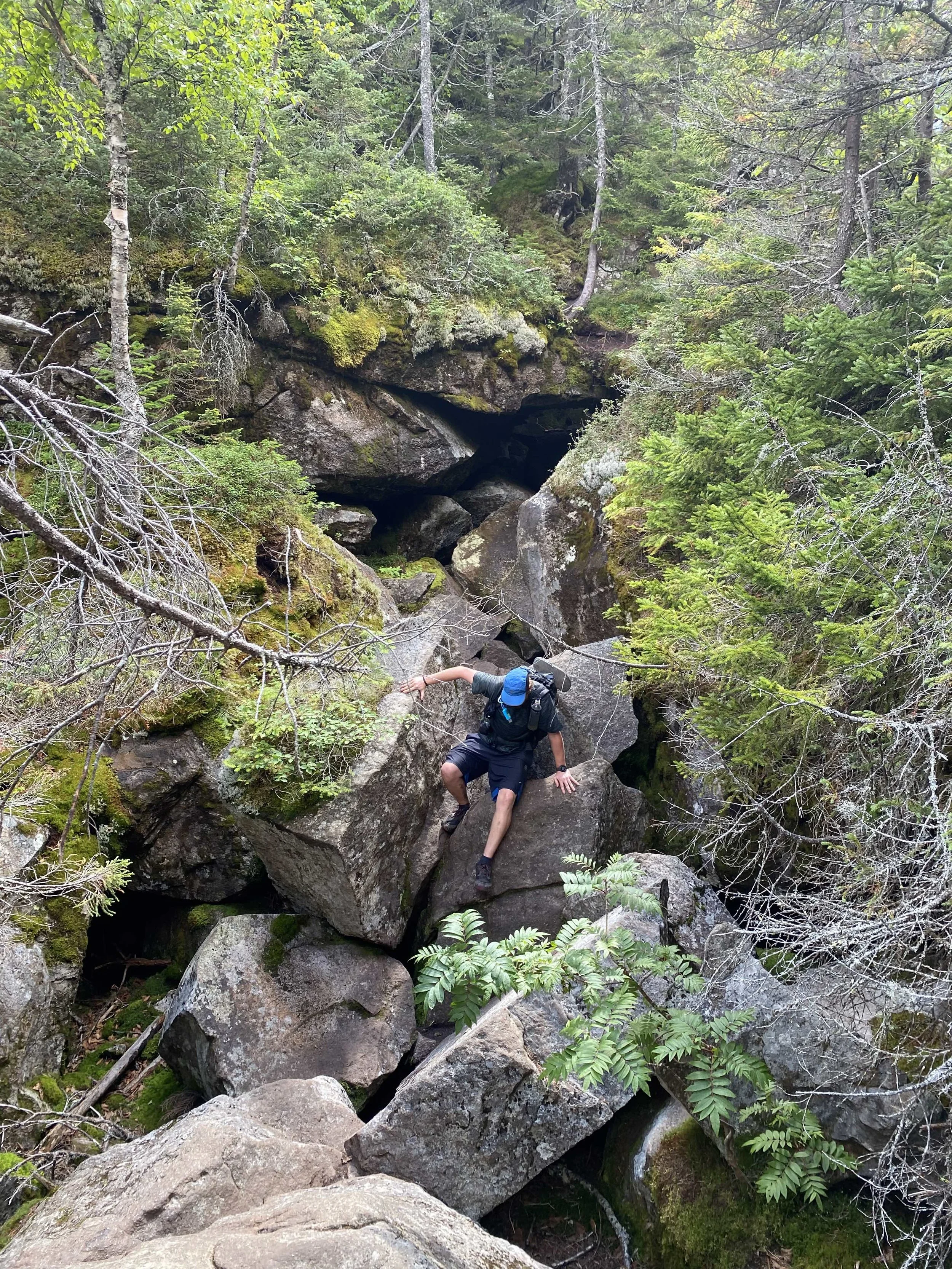 Koozy in Mahoosuc Notch.