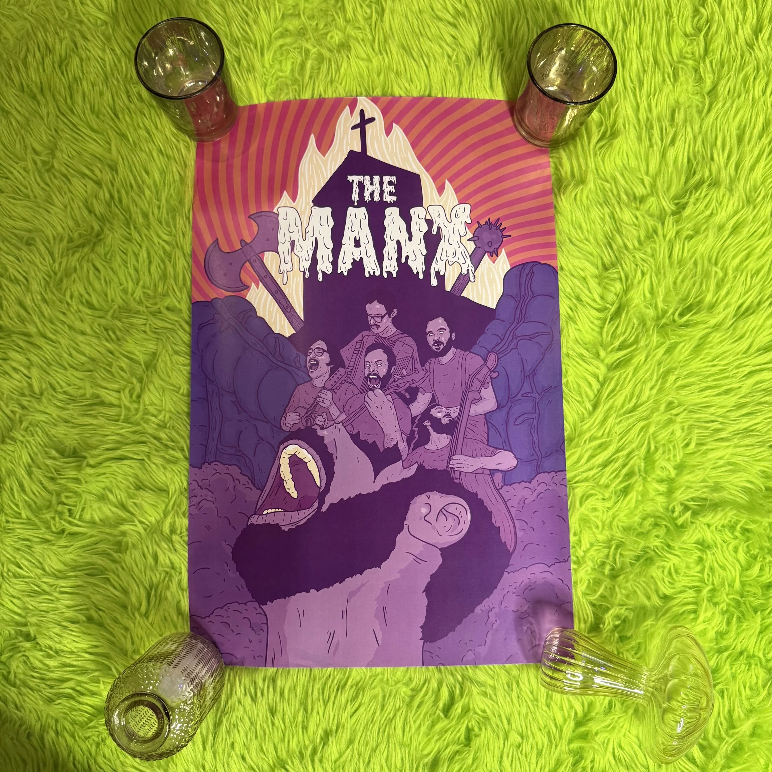 THE MANX - BLACK METAL - POSTER