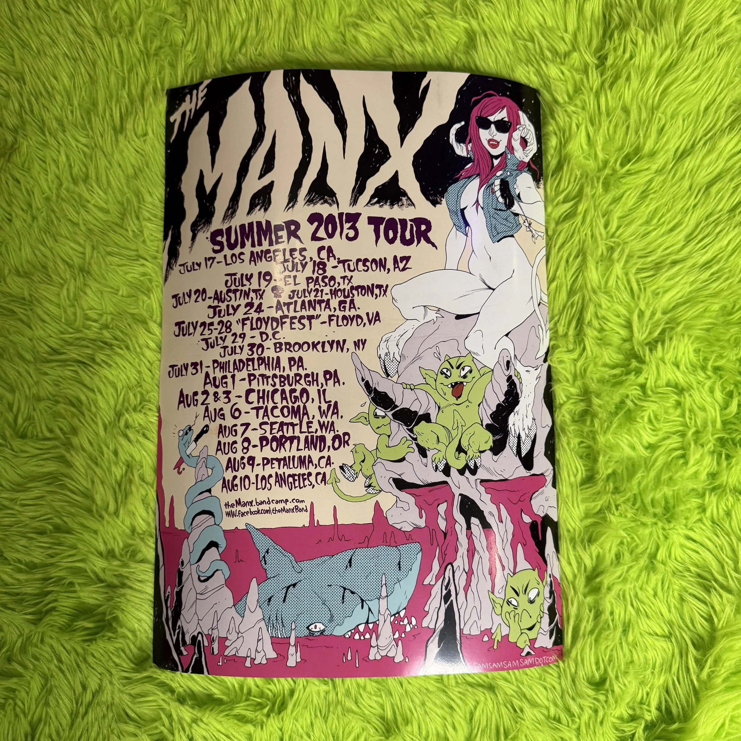 THE MANX - TOUR POSTER - SUMMER 2013