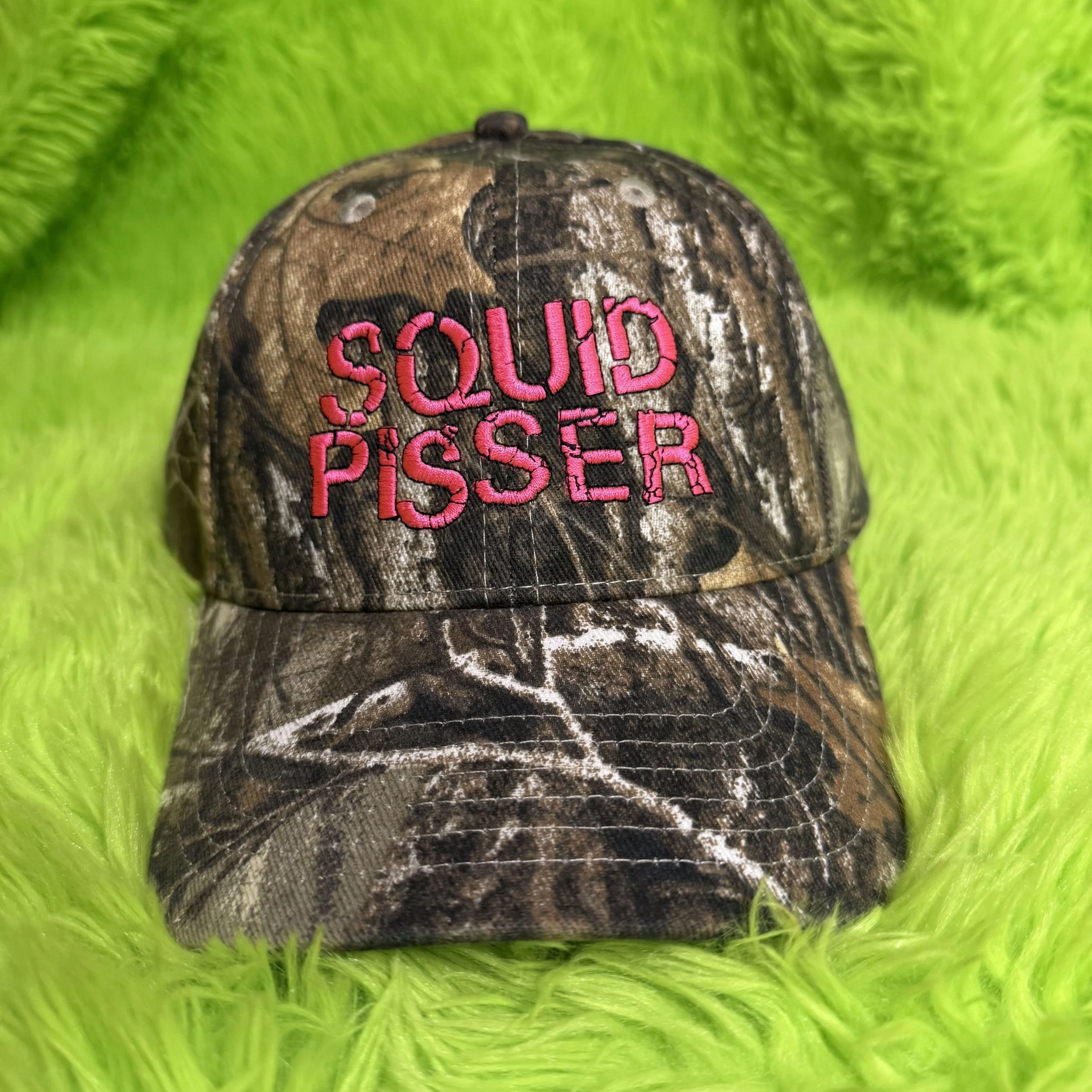 SQUID PISSER HAT - Camo - PINK or GREEN