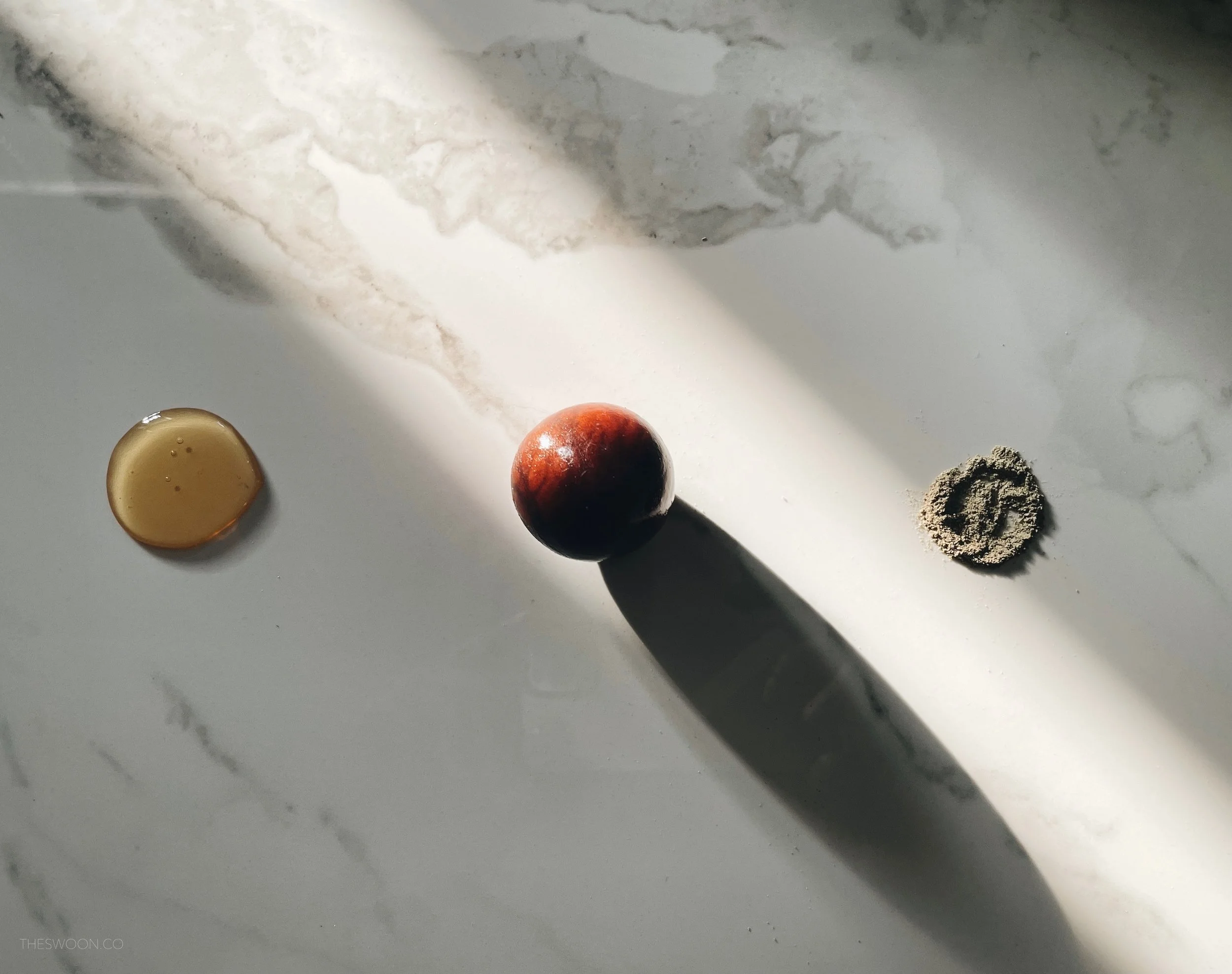 Qasil, Honey 🍯 + Avocado Stone Mask.